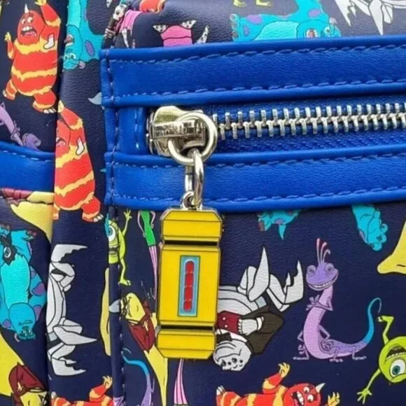NWT RARE Disney Pixar Monsters Inc Loungefly Mini Bag Backpack - Picture 2 of 11